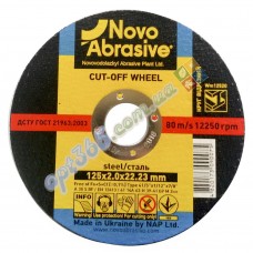 Круг отрезной по металлу НовоАбразив 125х2х22
