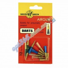 Пули 4.5, Дротики, 12 штук, Shershen