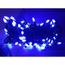 Гирлянда светодиодная синяя, 100 штук