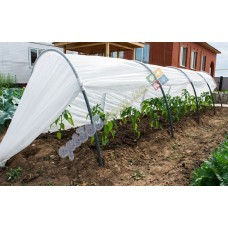 Теплица для дачи 10 м, агроволокно 50 г/м.кв