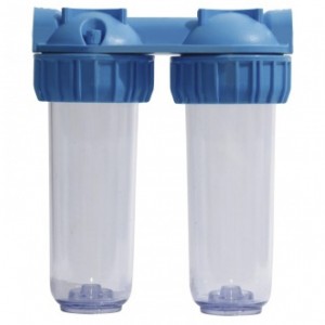 Двойной фильтр для воды 3Р DUO 10, 1, ключ, крепление