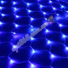 Гирлянда светодиодная Сетка (паутина), 1.5*1.5 м, 120 led, синяя