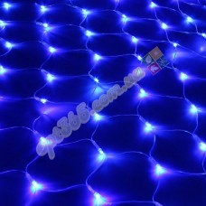 Гирлянда светодиодная Сетка (паутина), 2*2 м, 200 led, синяя