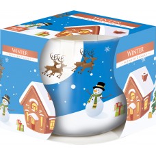 Свеча в стакане Рождество Bispol