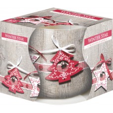 Свеча в стакане Звезда Bispol