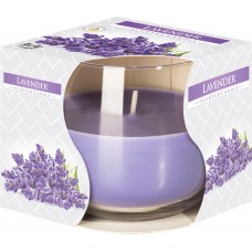 Свеча в стакане Лаванда Bispol