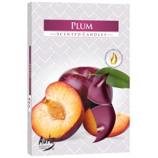 Чайные свечи Слива Bispol, 6 штук 