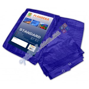 Тент укрывной (полог) 6x10 метров, 60 г/м2, синий