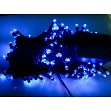 Гирлянда синяя, 500 LED 5 мм, черный провод