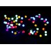 Гирлянда Матовая цветная, 400 LED 5 мм, черный провод