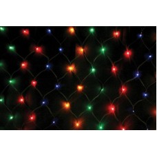 Гирлянда Сетка Ягодка цветная 2х2 м, 160 LED 8 мм, черный провод