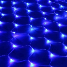 Гирлянда Сетка Ягодка белая 1.5х1.5 м, 120 LED 8 мм, черный провод