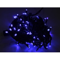 Гирлянда уличная синяя, 200 LED 5 мм, 16 метров, черный провод