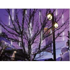 Светодиодная гирлянда Сосульки (снегопад), белая