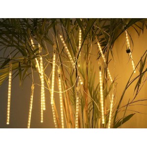 Светодиодная гирлянда Сосульки (снегопад), тепло-белая