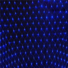 Гирлянда Сетка синяя 2х2 м, 200 LED, 5 мм, черный провод