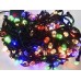 Светодиодная гирлянда Кристалл цветная 5 мм., 300 LED, черный провод