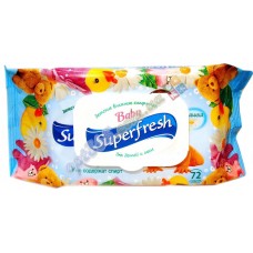 Детские влажные салфетки с клапаном "Superfresh" 72 шт.