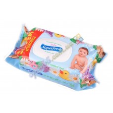 Детские влажные салфетки с клапаном "Superfresh" 120 шт.