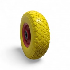 Колесо для тележки 3.00-4, (250x80), пенополиуретановое, 20 ось, сварной