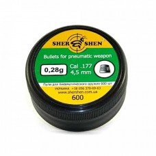 Пули для пневматики 4.5 600 штук, 0.28 г. Shershen