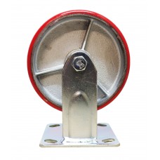 Колесо большегрузное 150 мм чугун/полиуретан на неповоротном кронштейне