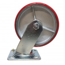 Колесо большегрузное чугун/полиуретан 125 мм поворотный кронштейн