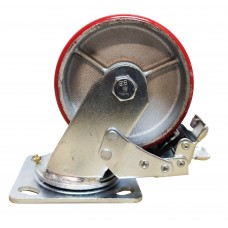 Колесо большегрузное 150 мм чугун/полиуретан с тормозом