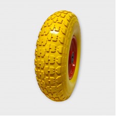 Колесо на тележку 4.00-6, (320х90), пенополиуретановое, 20 ось