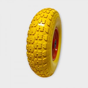 Колесо на тележку 4.00-6, (320х90), пенополиуретановое, 20 ось
