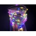 Гирлянда роса Капля на батарейках, 50 LED, 5 метров, цветная