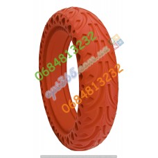 Покрышка литая 8.5x2, аналог 8 1/2х2, 50/75-6.1, Боковая двойная перфорация красная